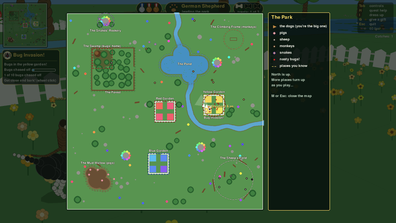 The big map during a bug invasion