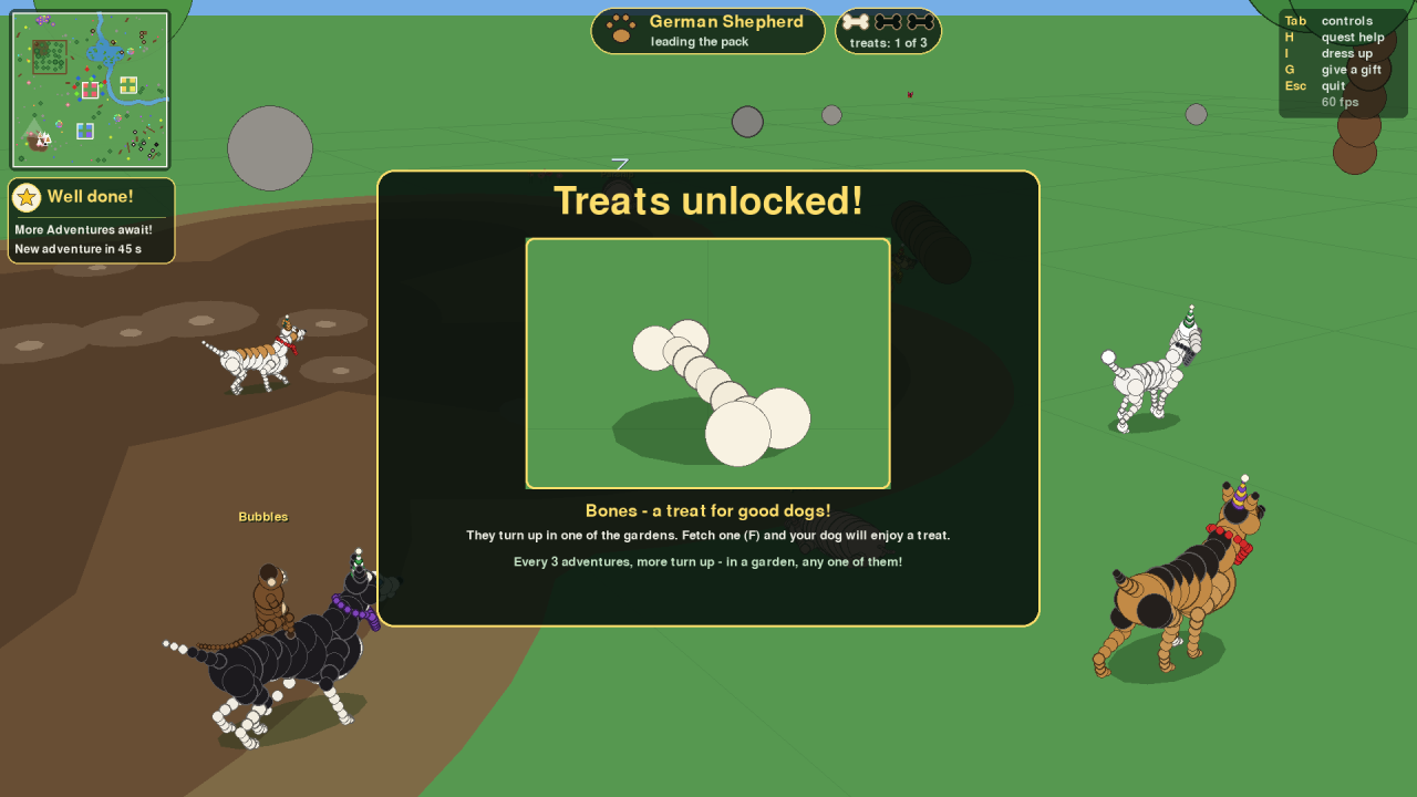 The Treats unlocked! popup