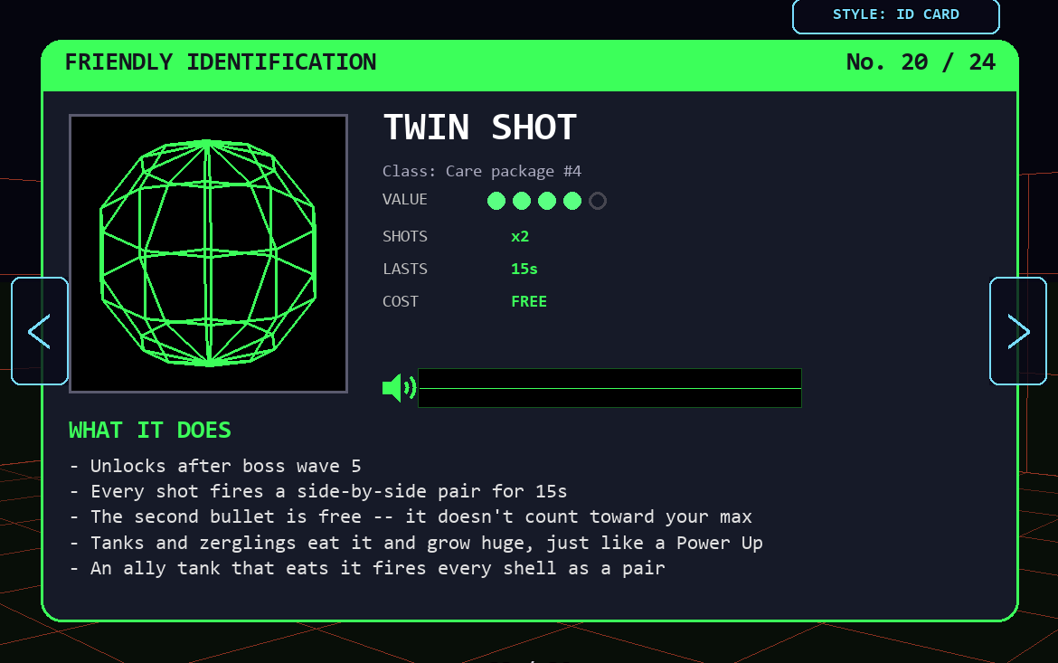 Twin Shot card