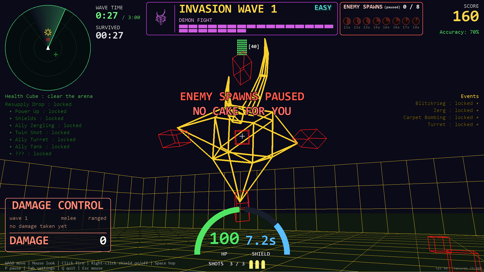A demon drawn in heavy lines, mid-fight